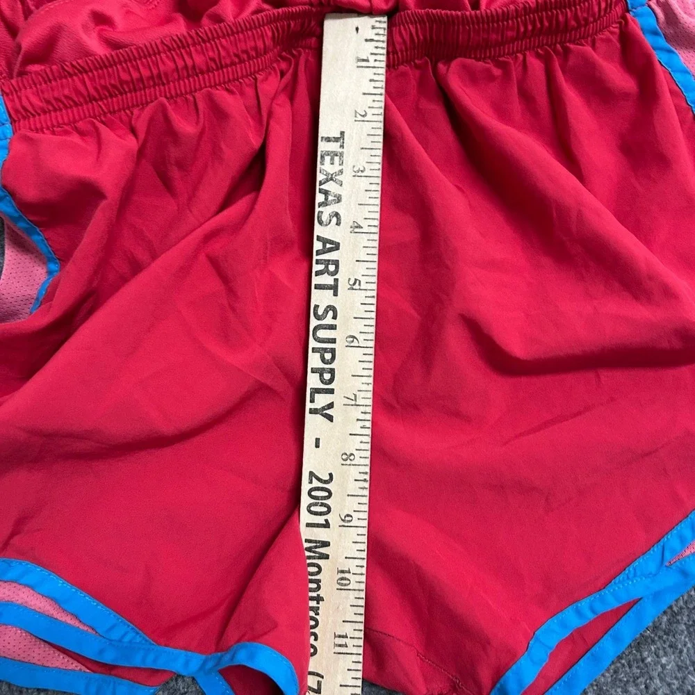 Nike Athletic Shorts Womens Size M Red Dri-Fit Running Mesh Trim Lightweight